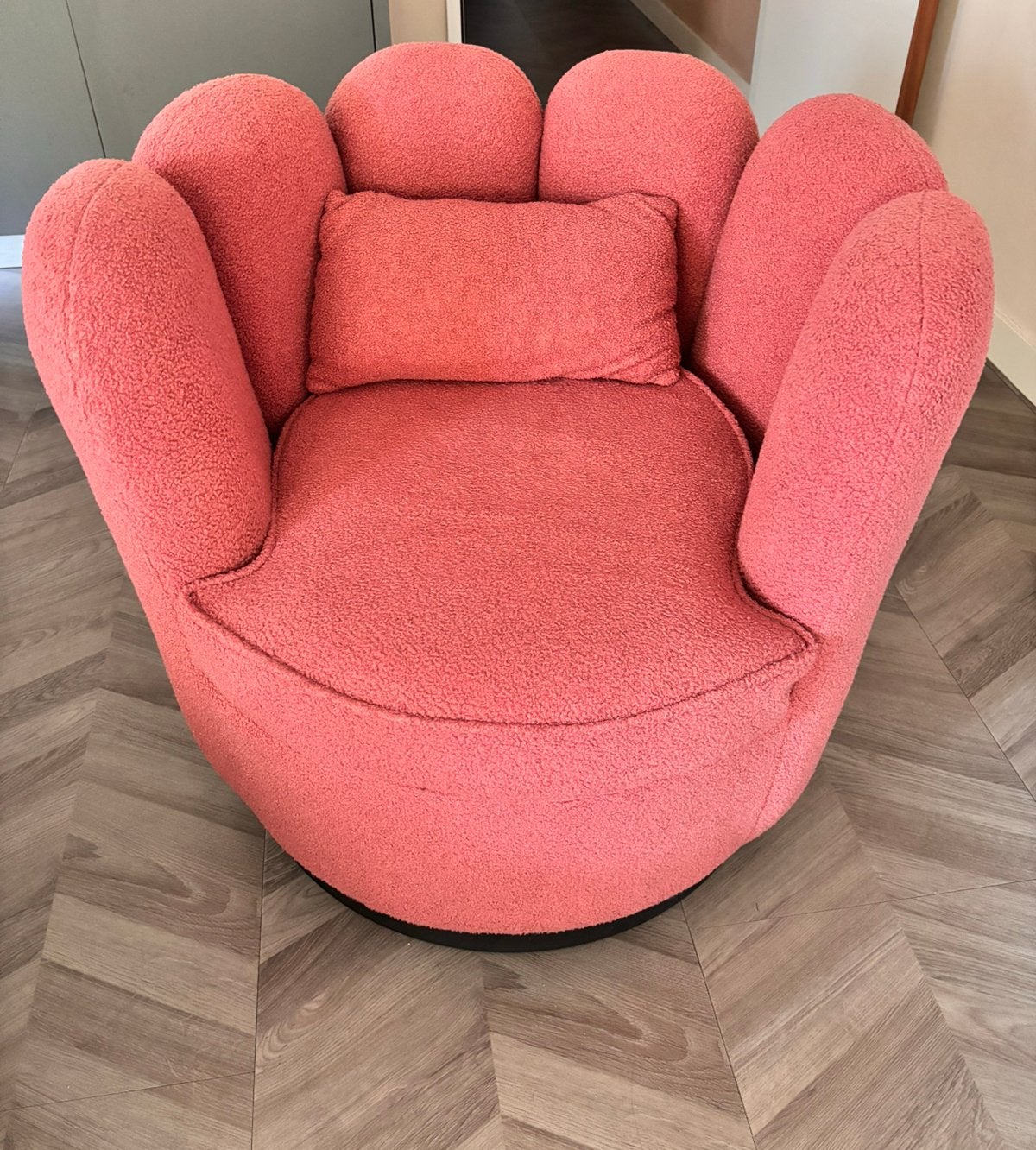 Schelpstoel roze, Ophalen, Zo goed als nieuw, Roze, Overige typen