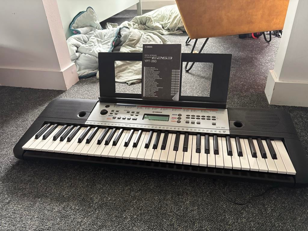 Yamaha YPT-260 Keyboard - Ideaal voor beginners!, Muziek en Instrumenten, Keyboards, Ophalen, Zo goed als nieuw, 61 toetsen, Yamaha
