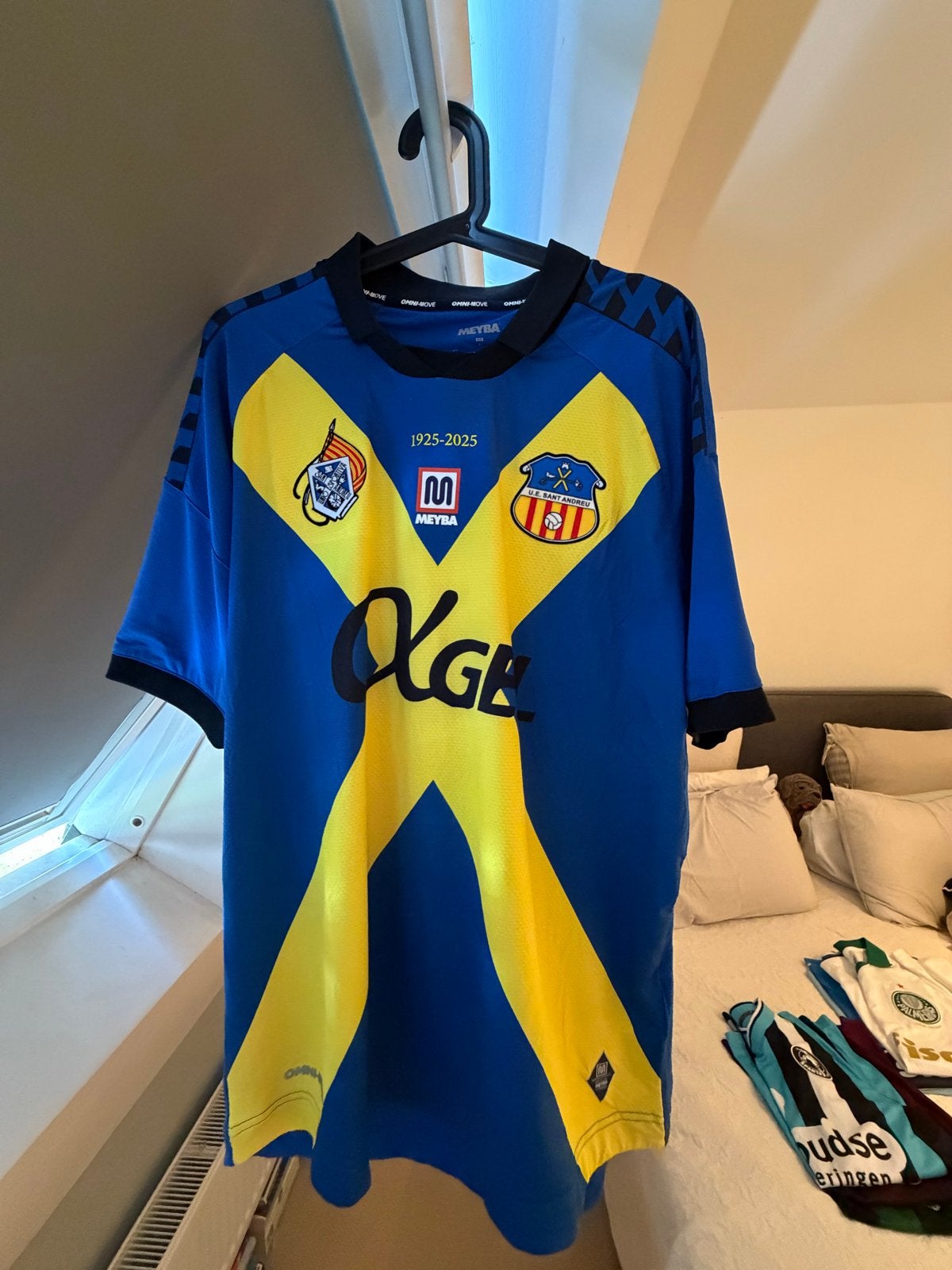 Meyba Sant Andreu shirt 2023-2024 Maat L, Zo goed als nieuw, Verzenden, Blauw, Maat 42/44 (L)