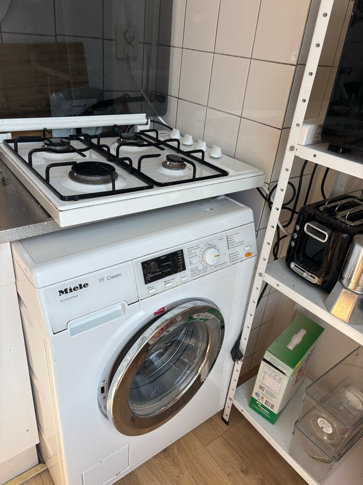 Miele W Classic EcoComfort Wasmachine, Ophalen, Gebruikt, 85 tot 90 cm, 1200 tot 1600 toeren