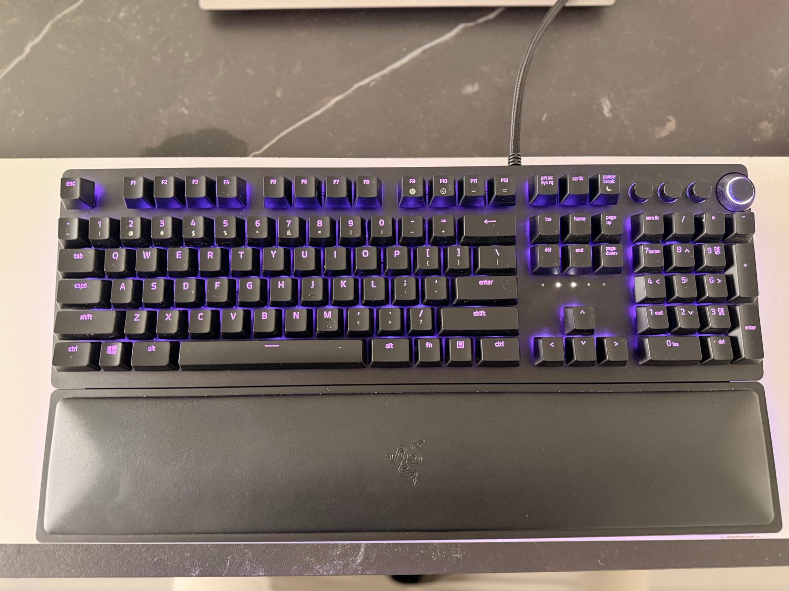 Razer Huntsman Elite Gaming Keyboard + Wrist Rest + Box, Ophalen, Zo goed als nieuw