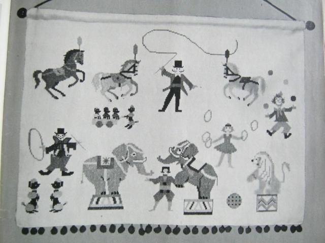 Borduurpatroon  Circus  voorstelling  nr 3804 do, Hobby en Vrije tijd, Borduren en Borduurmachines, Verzenden, Zo goed als nieuw