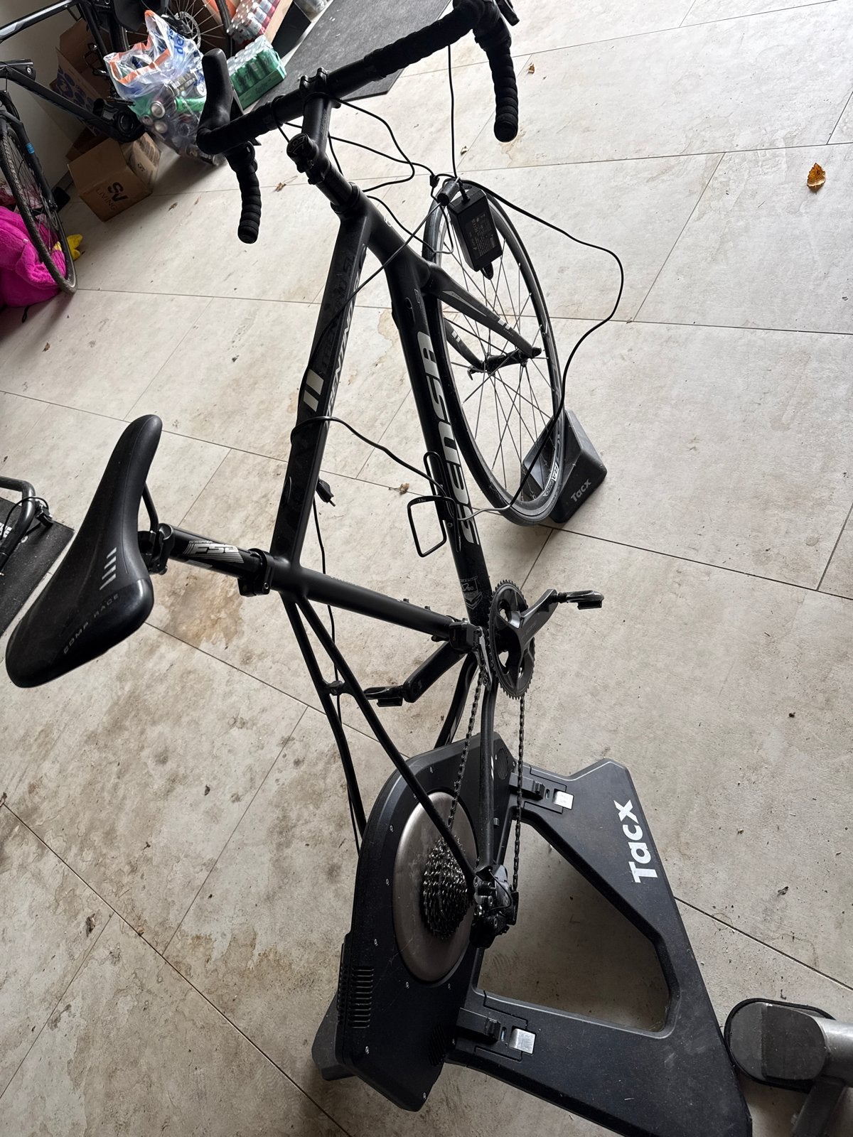 Sensa Trentino SL racefiets met Tacx Neo Smart trainer, 28 inch, Gebruikt, Aluminium, 57 tot 61 cm