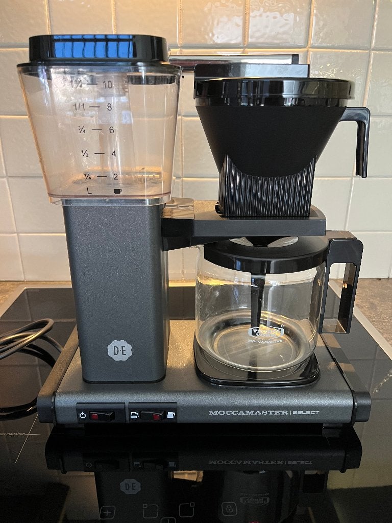 D.E. Technivorm Moccamaster koffiezetapparad, Witgoed en Apparatuur, 10 kopjes of meer, Koffiemachine, Gemalen koffie, Ophalen of Verzenden