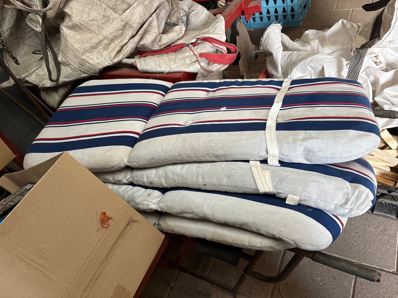 Tuinkussens gestreept - Set van 5, Ophalen, Gebruikt