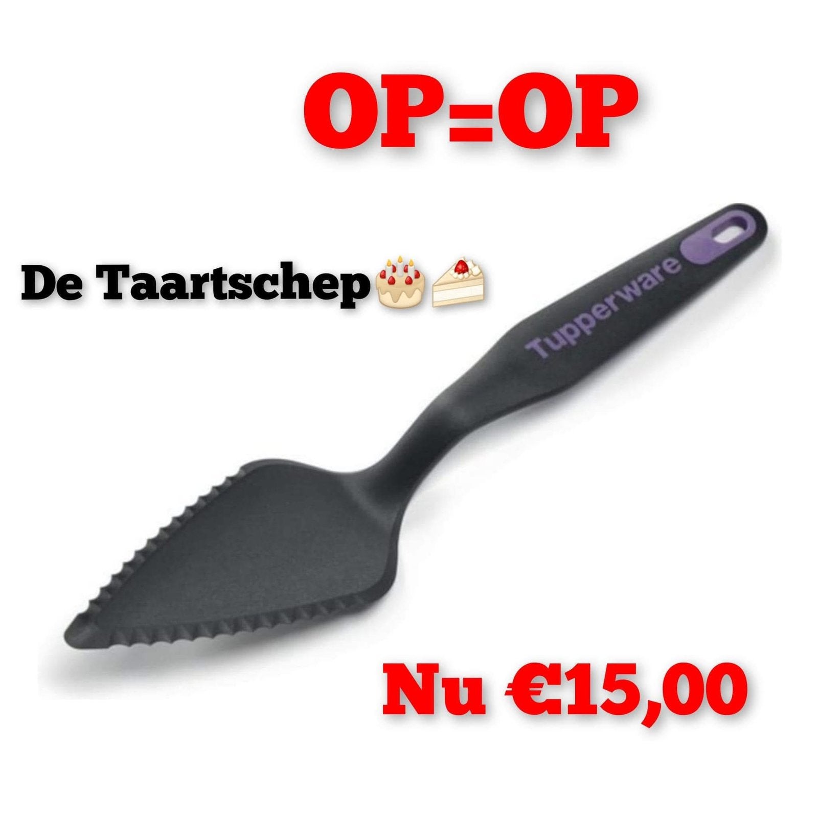 Tupperware taartschep - nieuw, Ophalen of Verzenden, Nieuw, Overige typen