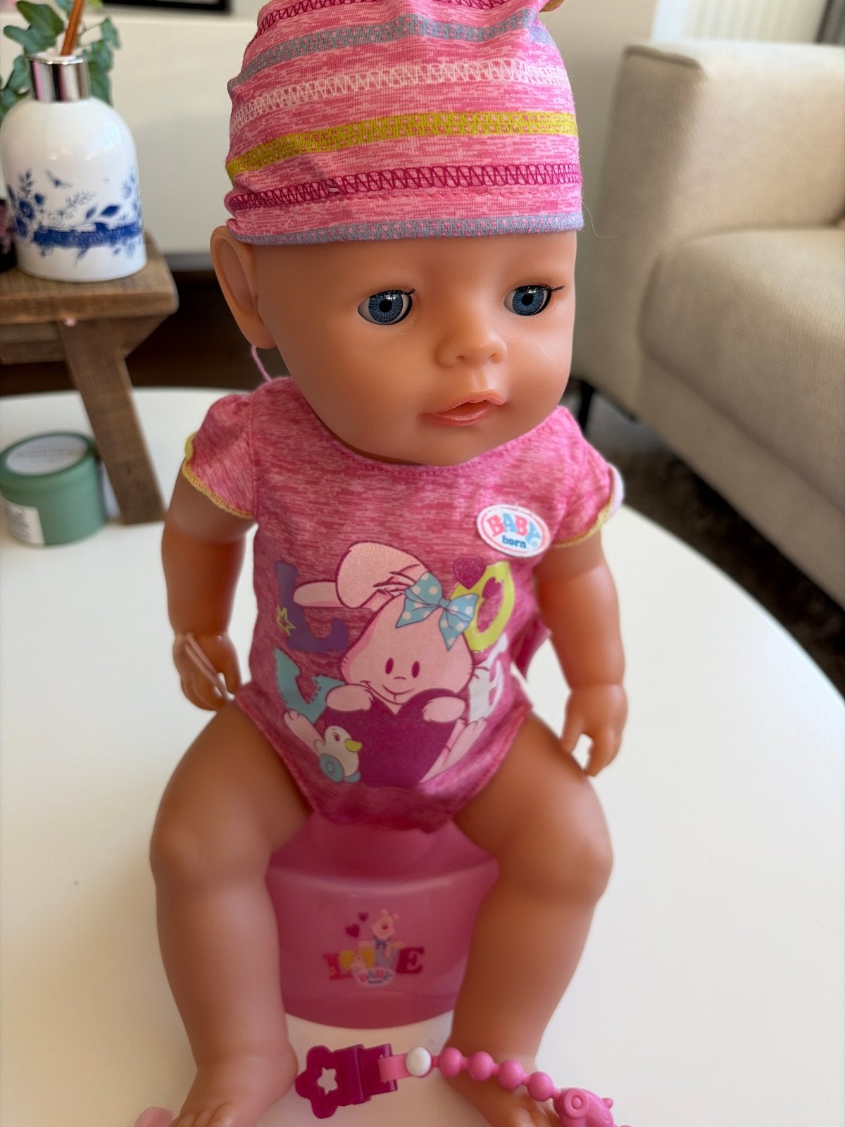 BABY Born interactive girl pop met accessoires -, Ophalen of Verzenden, Gebruikt, Babypop