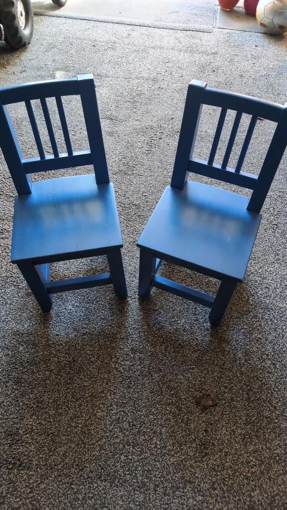 2x kinderstoel blauw, Kinderen en Baby's, Ophalen, Gebruikt, Stoel(en)