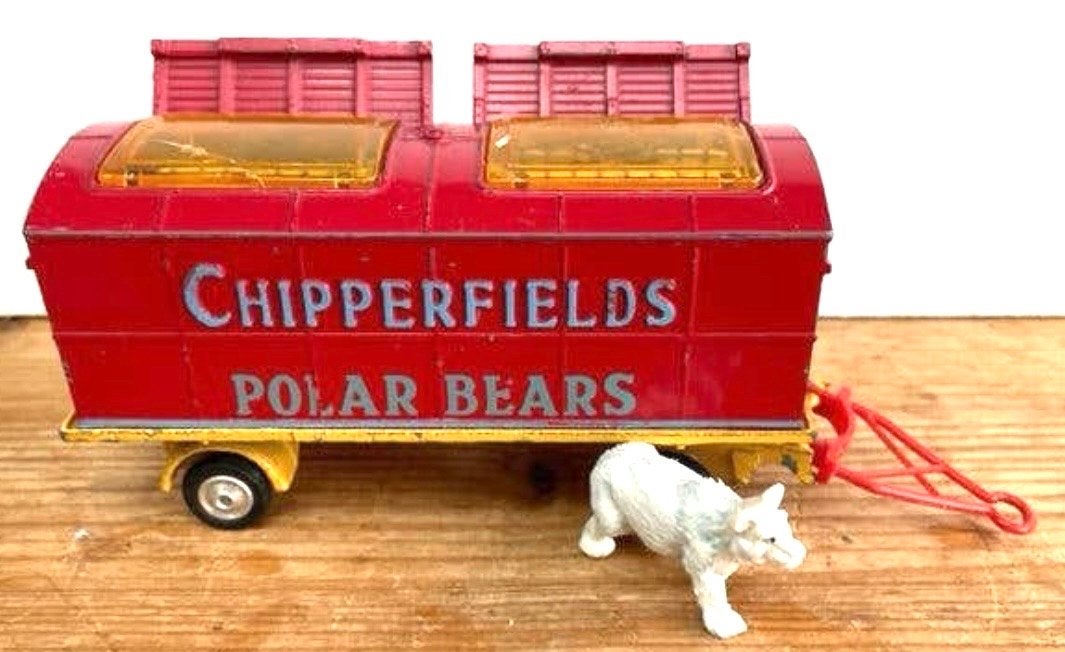 Corgi Toys Chipperfields Circus Polar Bears Trailer, Antiek en Kunst, Ophalen of Verzenden