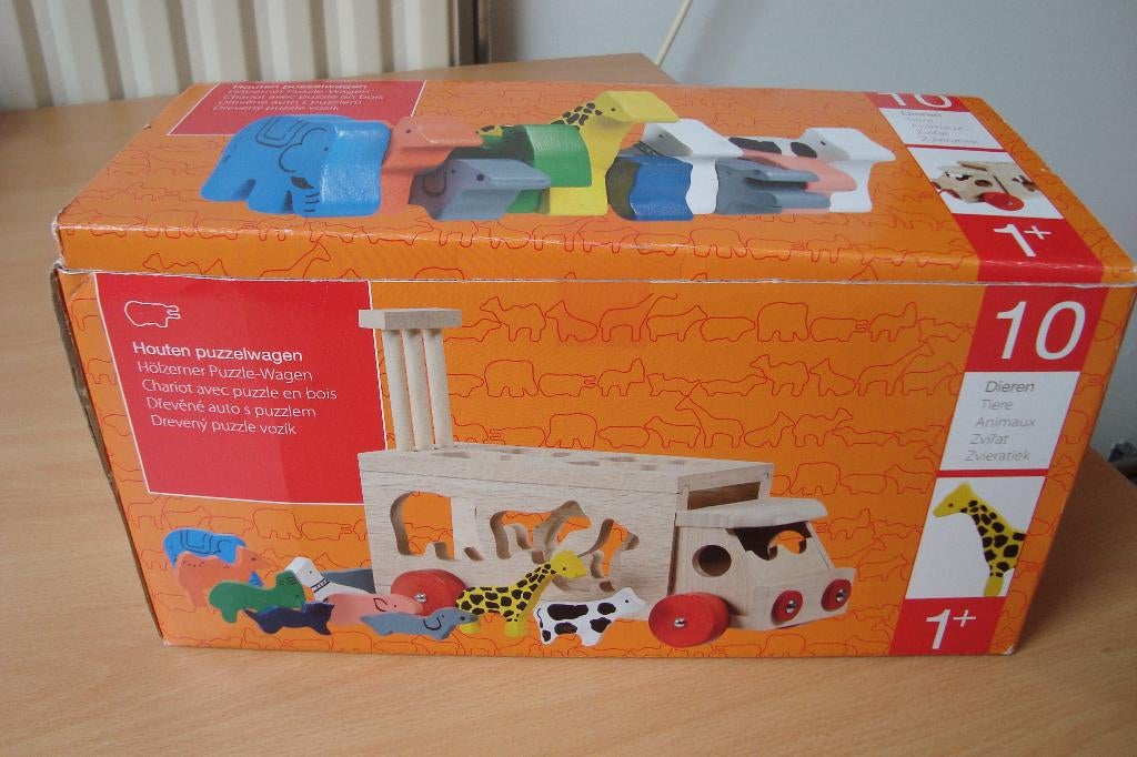 Speelgoed auto met beestjes. Zie foto's, Ophalen of Verzenden, Gebruikt, Duw- of Trekspeelgoed