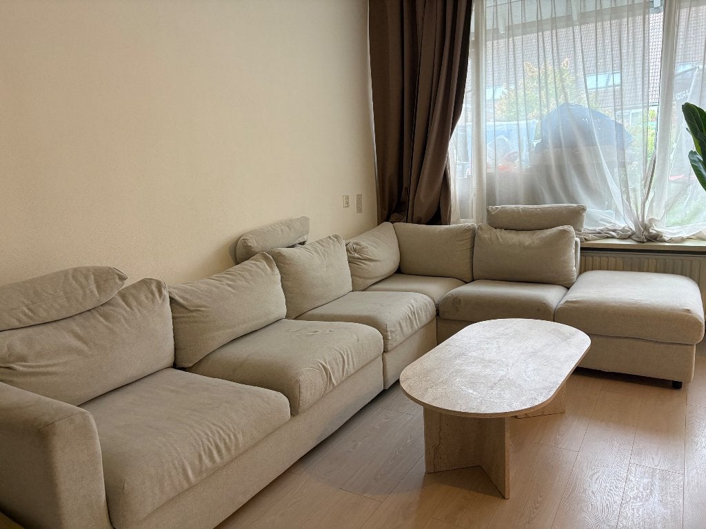 Foto 2 van IKEA VIMLE hoek-slaapbank beige – 5/6-zits met opbergruimte