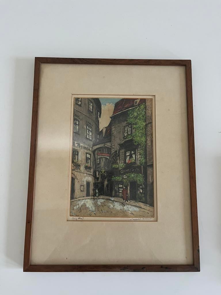 Mooi dorpsgezicht? Leopold Hofman?, Antiek en Kunst, Ophalen of Verzenden