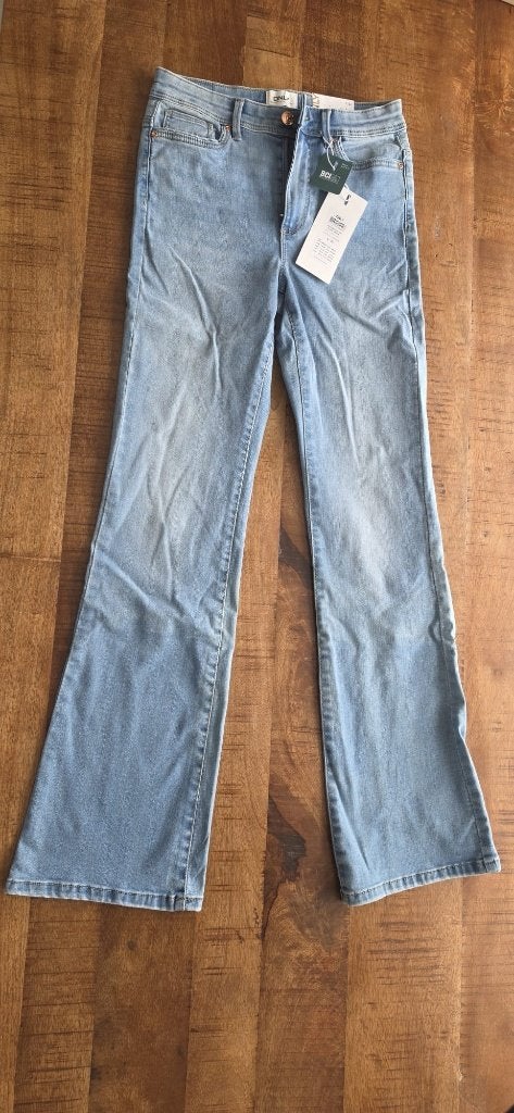 Only flared high waist spijkerbroek - Maat S/32, Only, Blauw, Nieuw, Ophalen of Verzenden