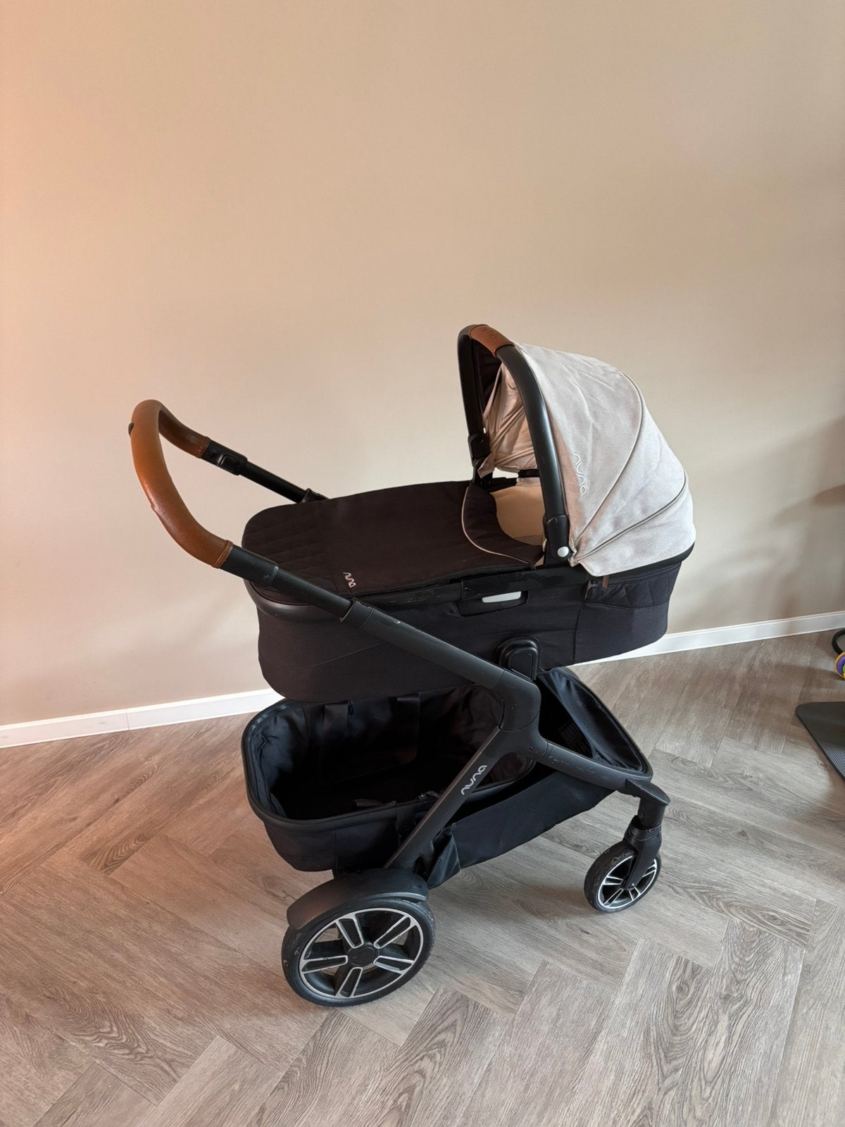 Nuna Demi Grow Timber kinderwagen / buggy, Gebruikt, Combiwagen, Verstelbare duwstang, Ophalen