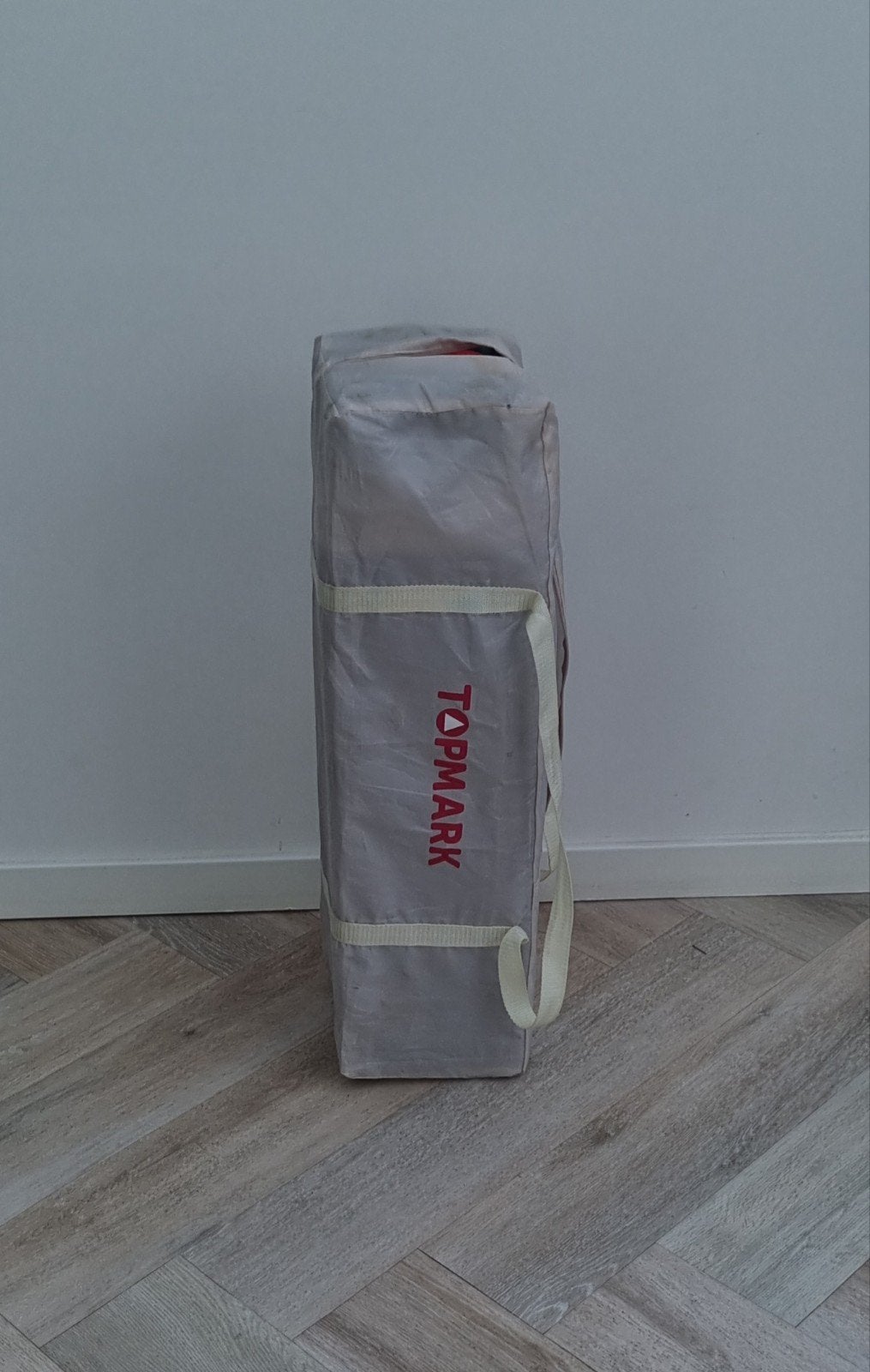 Topmark campingbedje/box - Grijs/beige, Ophalen, Gebruikt, Rechthoekig, Boxkleed