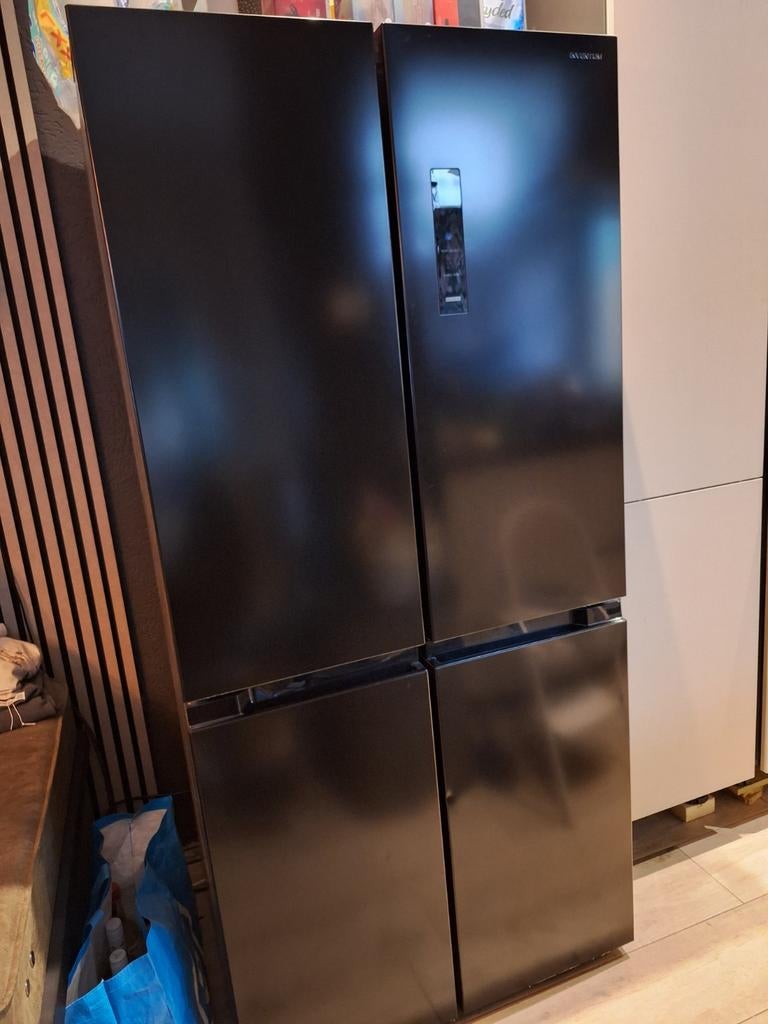 Inventum No Frost Amerikaanse Koelkast Zwart 474L+garantie, Witgoed en Apparatuur, Koelkasten en IJskasten, Ophalen, 200 liter of meer