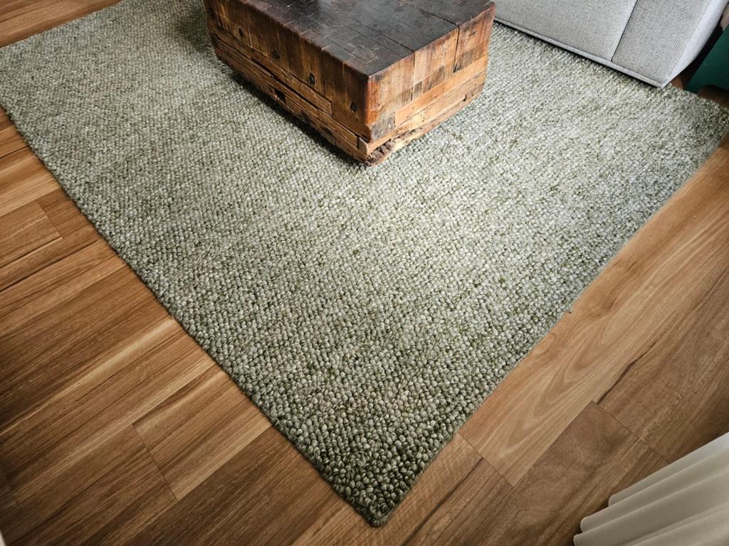 Vloerkleed/mat groen (270x200cm), Huis en Inrichting, Stoffering | Vloerbedekking, Tapijt, Groen, minder dan 10 m², Ophalen of Verzenden