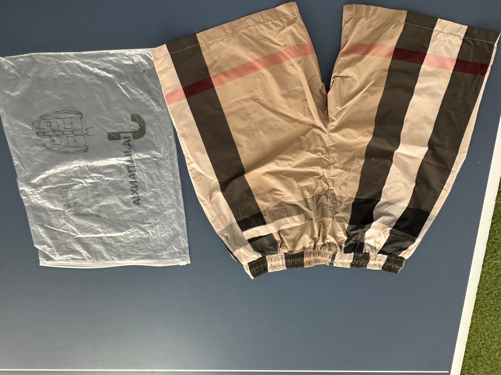 Burberry zwemshort met klassiek ruitpatroon, Kleding | Heren, Verzenden, Overige maten, Beige, Zwemshort