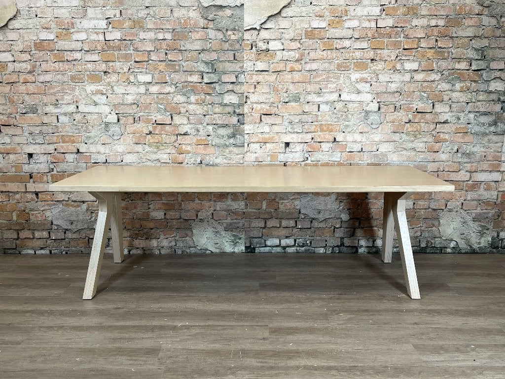 Design Eettafel - Berken Multiplex hout, Ophalen, Design, 200 cm of meer, 50 tot 100 cm