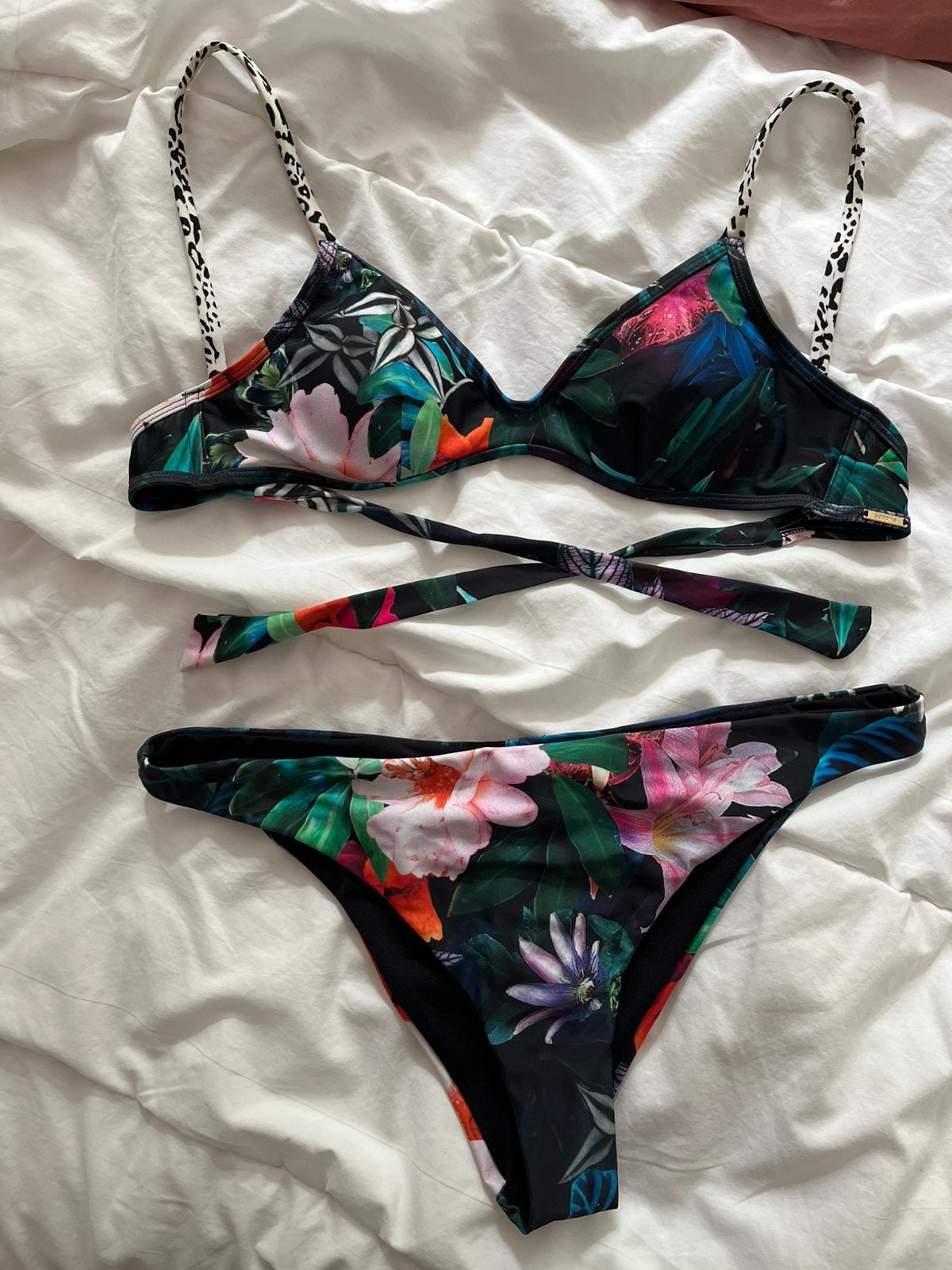 Sapph bikini top M broekje L/XL, Ophalen of Verzenden, Zo goed als nieuw, Zwart, Bikini