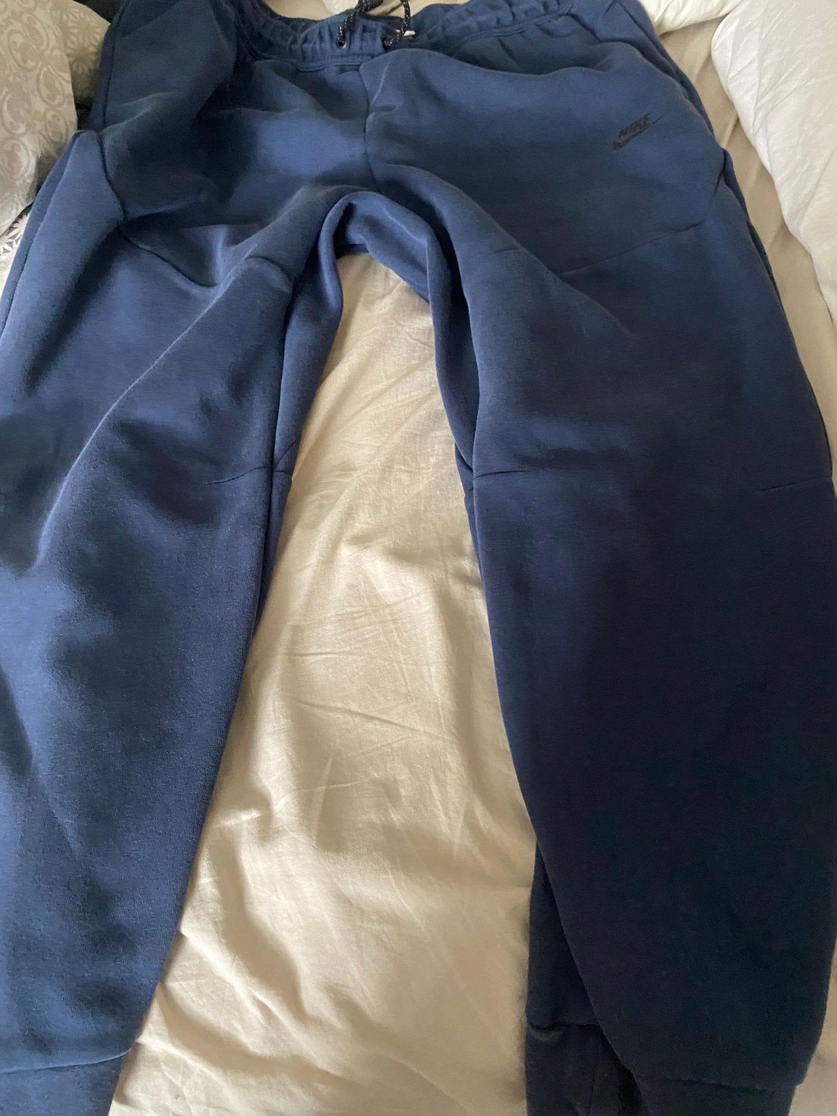 Nike tech broek xl, Ophalen of Verzenden, Zo goed als nieuw, Maat 56/58 (XL), Blauw