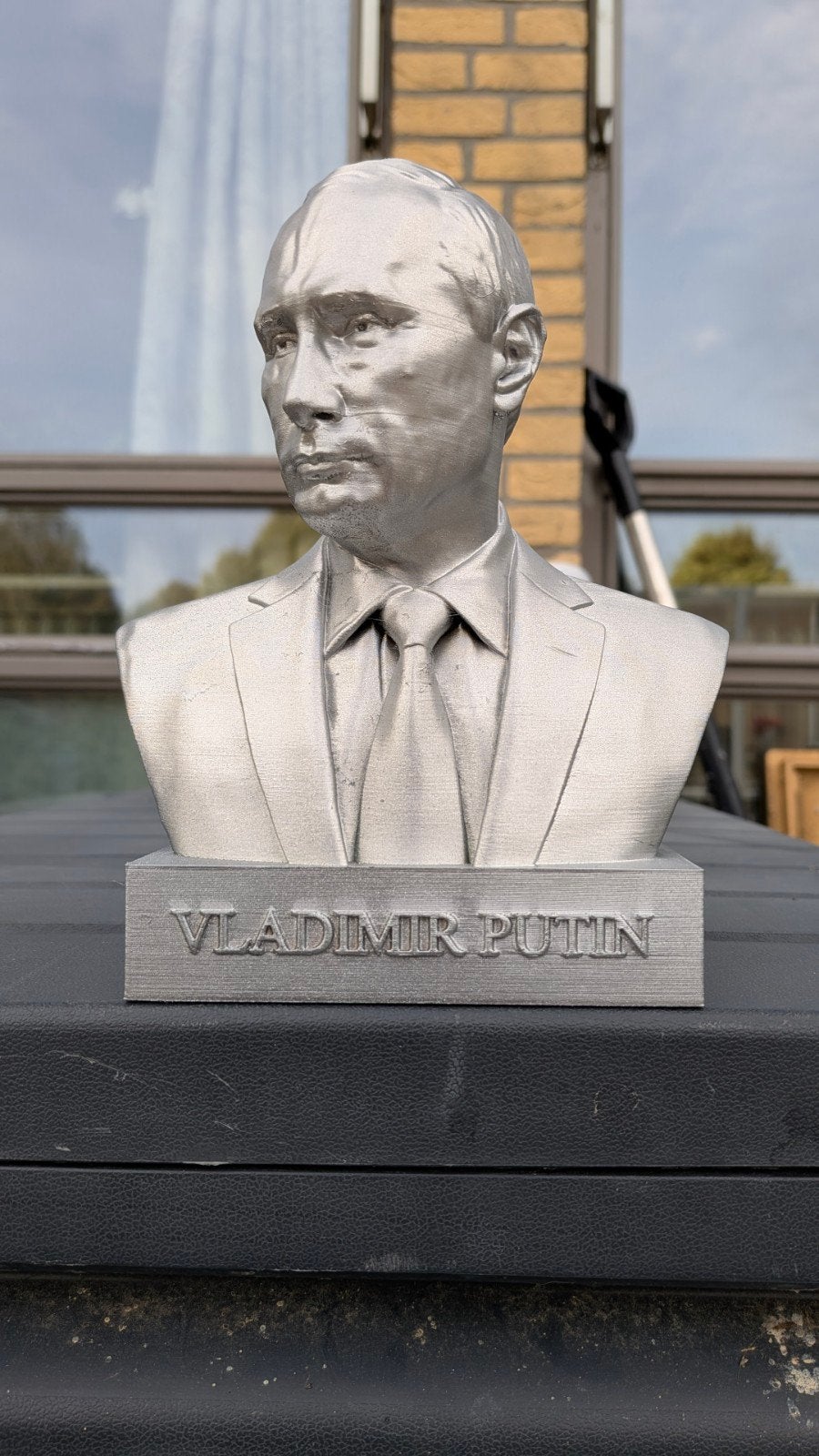 Vladimir Putin Buste 3D Print - 18 cm Zilverkleurig, Minder dan 20 cm, Buste, Ophalen of Verzenden, Man
