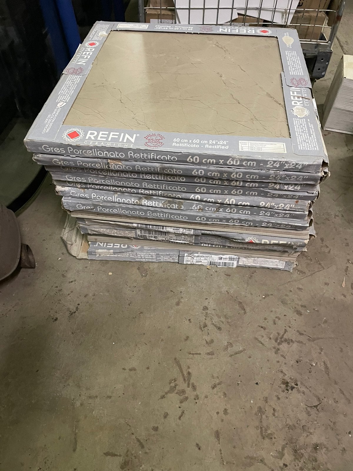 Refin Ceramiche vloer tegels wandtegels 60x60, Ophalen, 60 cm of meer, Nieuw, 10 m² of meer