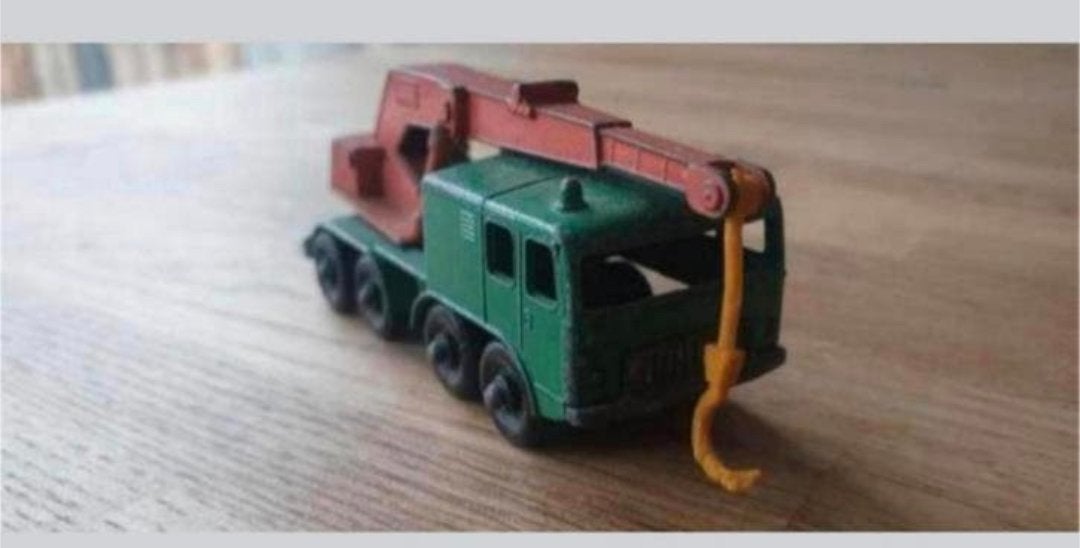 Matchbox Lesney 30C 8 Wheel Crane Truck (1965-1969), Ophalen of Verzenden, Gebruikt, Bus of Vrachtwagen