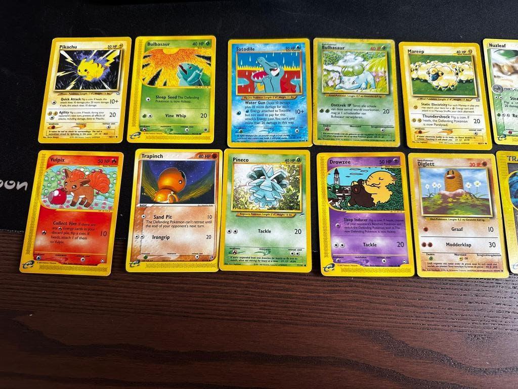 Pokémon kaarten collectie vintage nette staat, Ophalen, Zo goed als nieuw, Meerdere kaarten