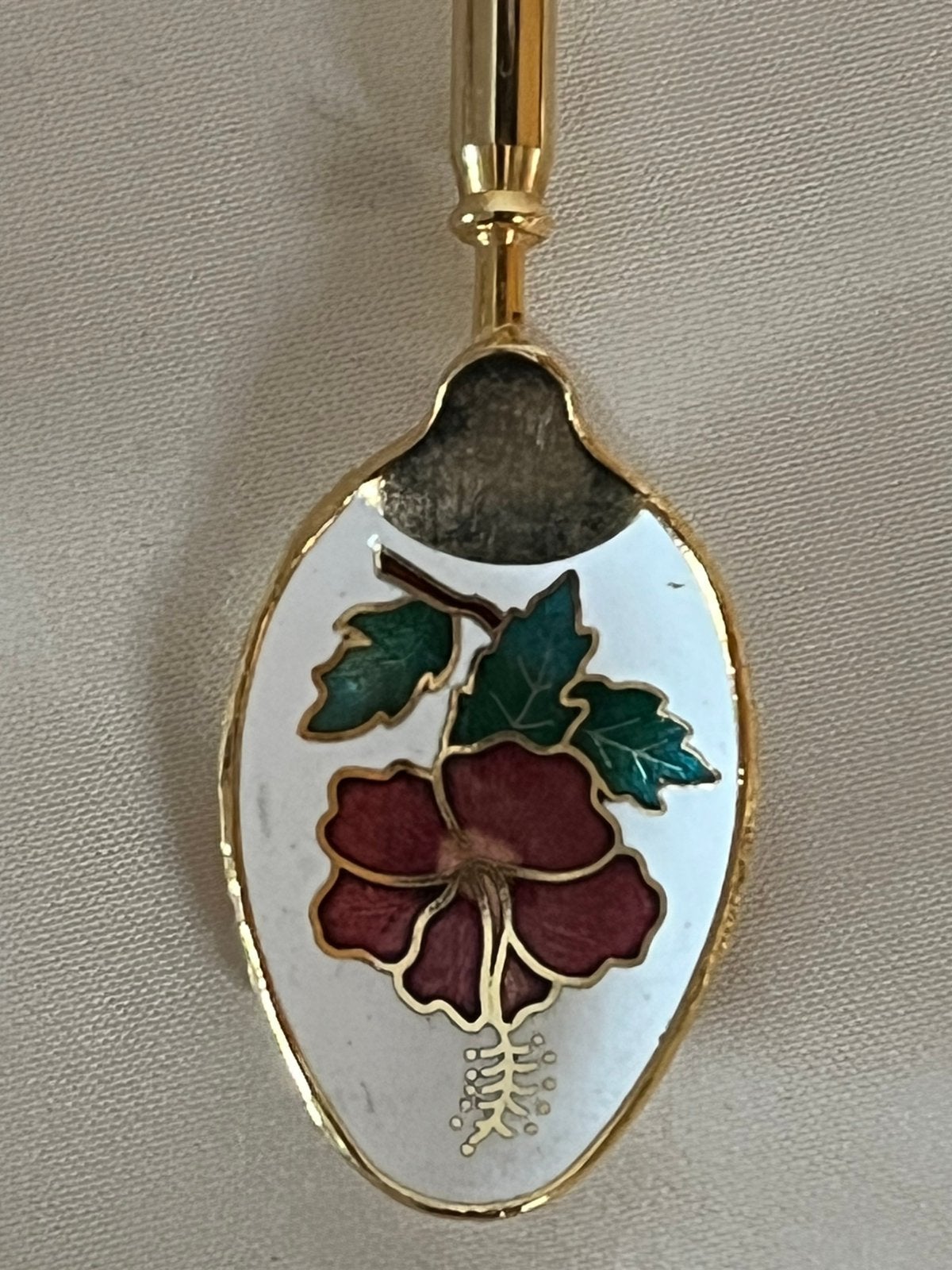 Vintage Cloisonné lepeltje., Ophalen of Verzenden
