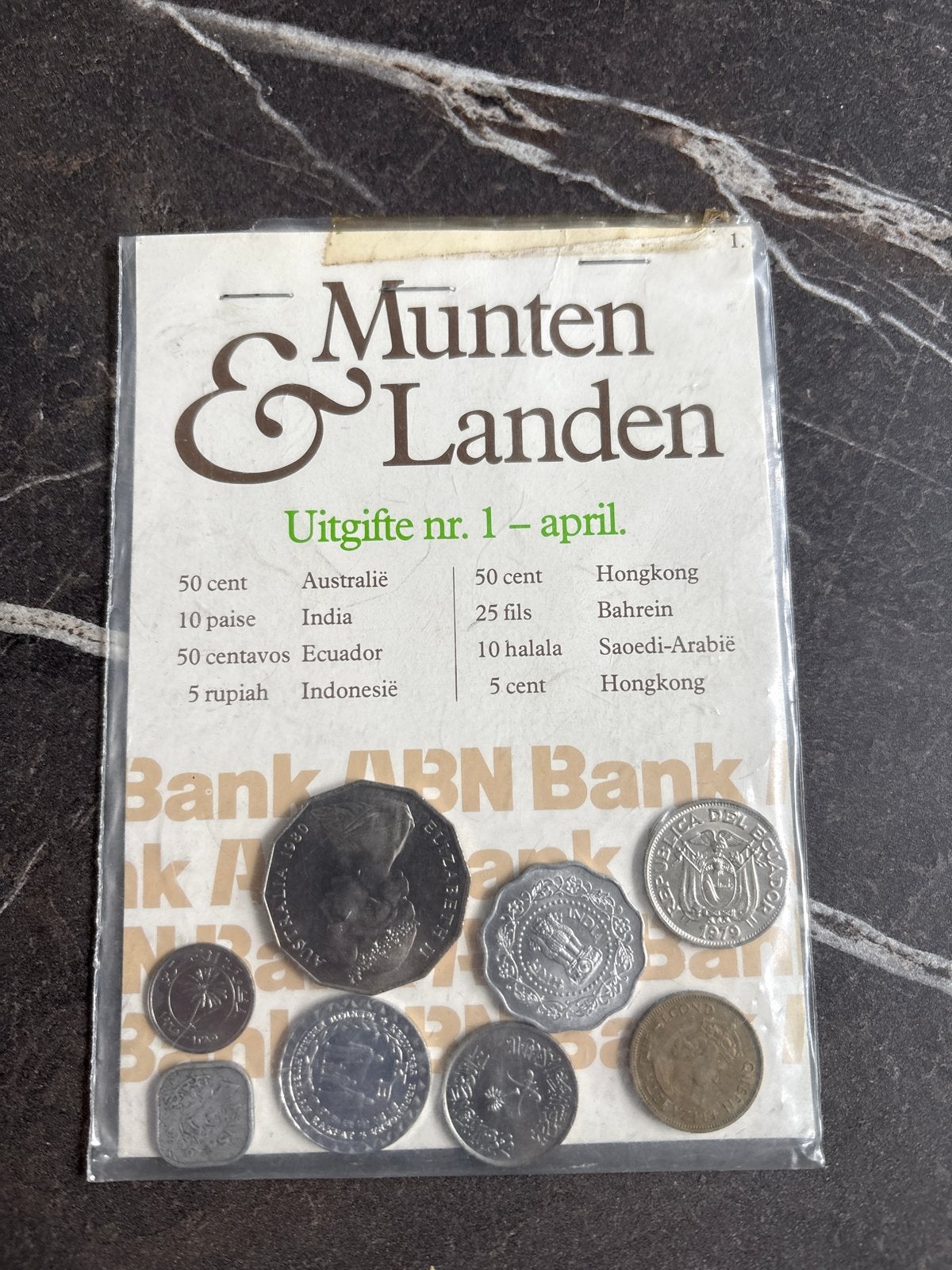 Munten & Landen Uitgifte nr. 1 - april ABN Bank, Ophalen, Zuidoost-Azië, Setje