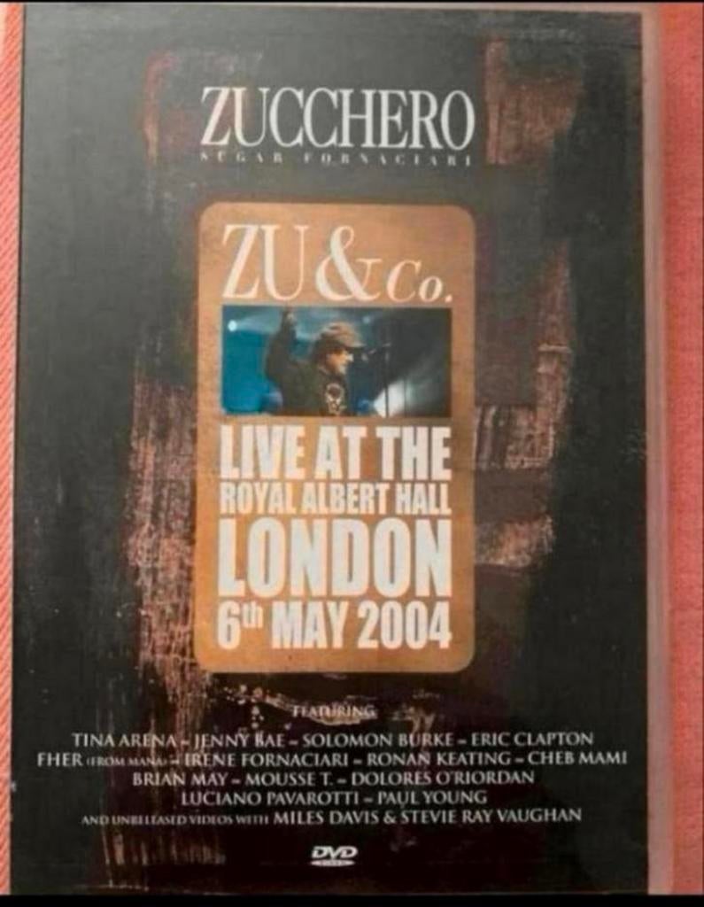 Zucchero ZU & Co Live at the Royal Albert Hall London DVD, Alle leeftijden, Ophalen of Verzenden, Gebruikt