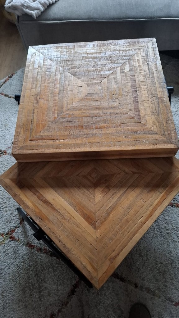 Set van 2 salontafels, Ophalen, 50 tot 100 cm, 50 tot 100 cm, Zo goed als nieuw