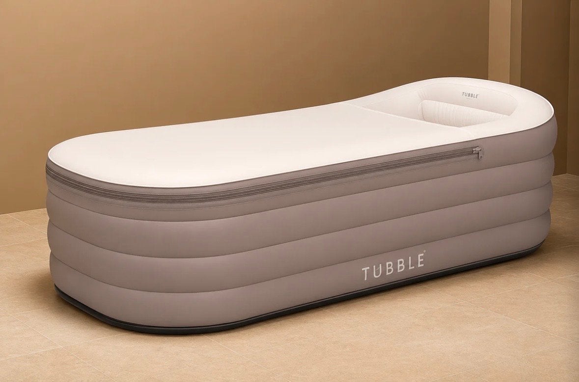 Tubble opblaasbaar bad - Draagbaar en comfortabel, Ophalen, Zo goed als nieuw, Met bad