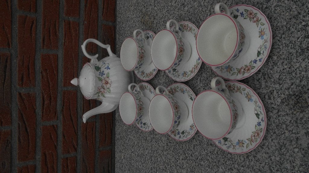 Woods & Sons Spring fields theepot kop schotel thee servies, Ophalen of Verzenden
