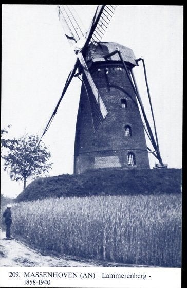(BG126) Ansichtkrt België molen Massenhoven (Molenheem 209), Verzamelen, Ansichtkaarten | België, Ophalen of Verzenden, 1960 tot 1980