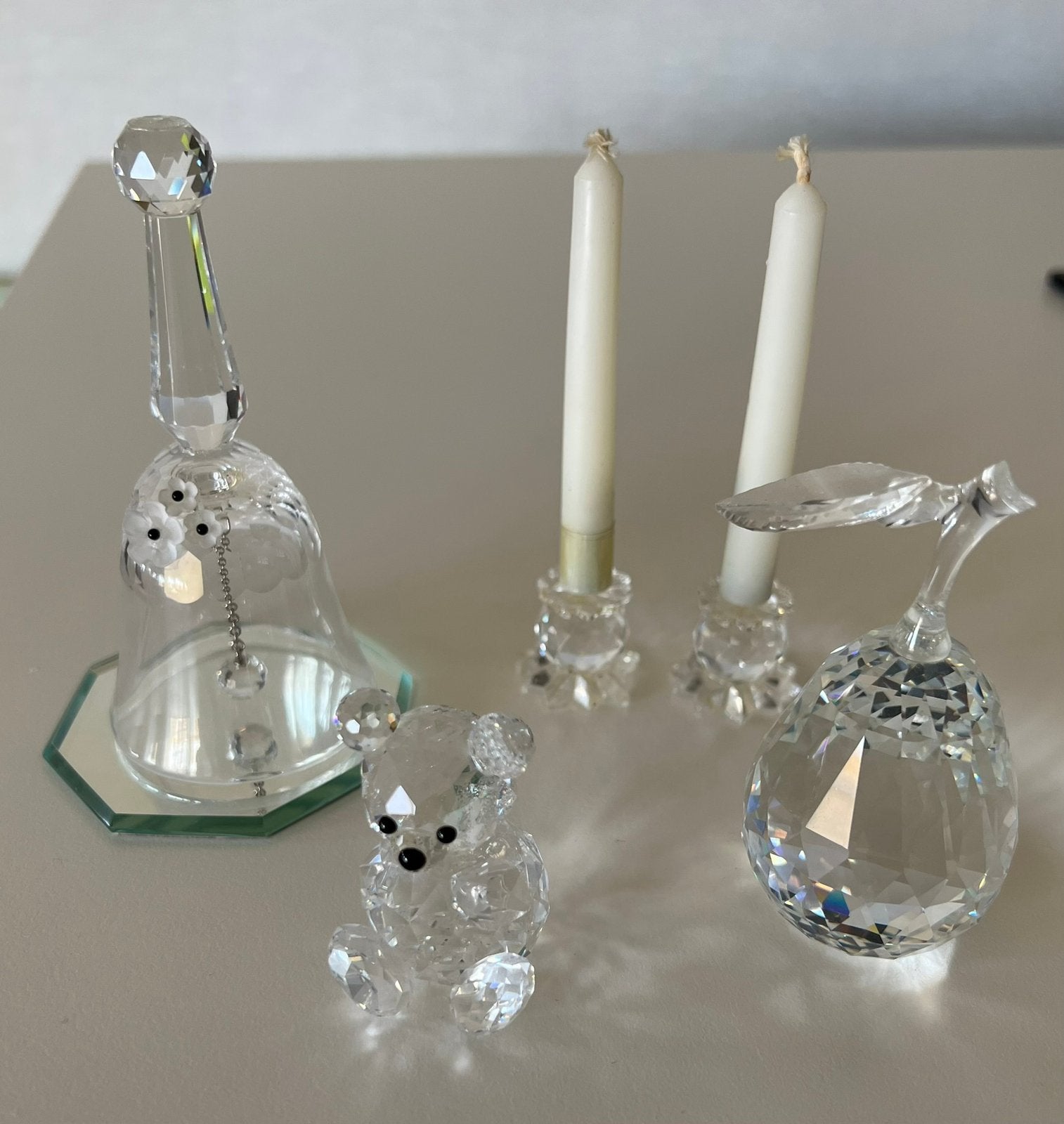 Kristal glas beeldjes /glasplaatjes, Ophalen of Verzenden