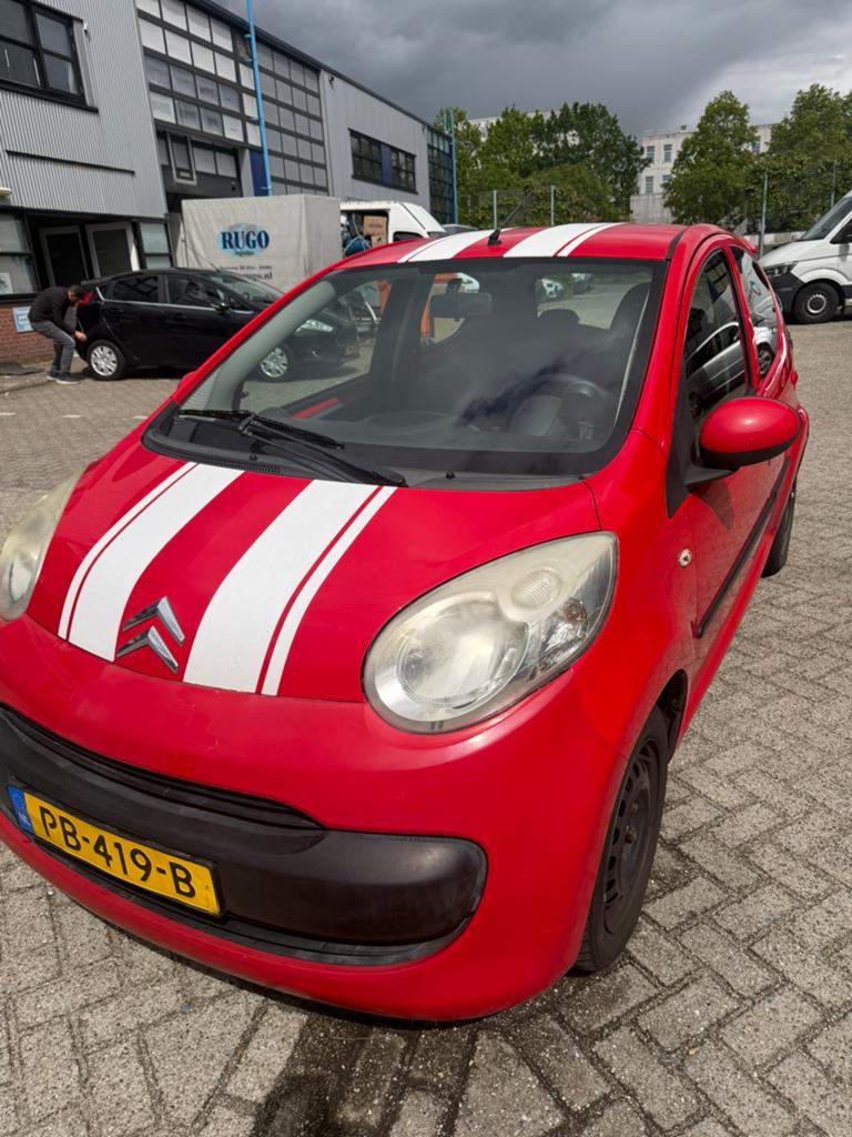 Citroën C1 1.0 5-DRS 2008 Rood, Auto's, Voorwielaandrijving, 4 stoelen, C1, 68 pk