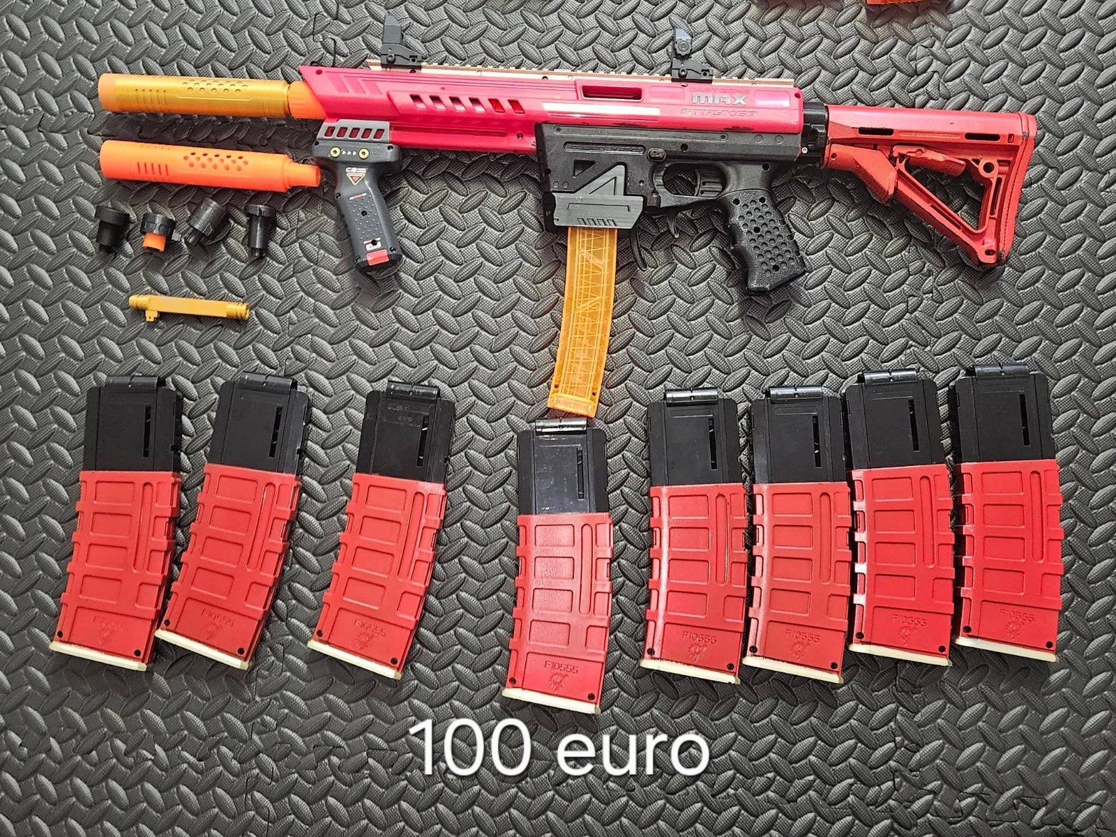 Nerf Dart Zone Stryker  modded, Ophalen of Verzenden, Gebruikt
