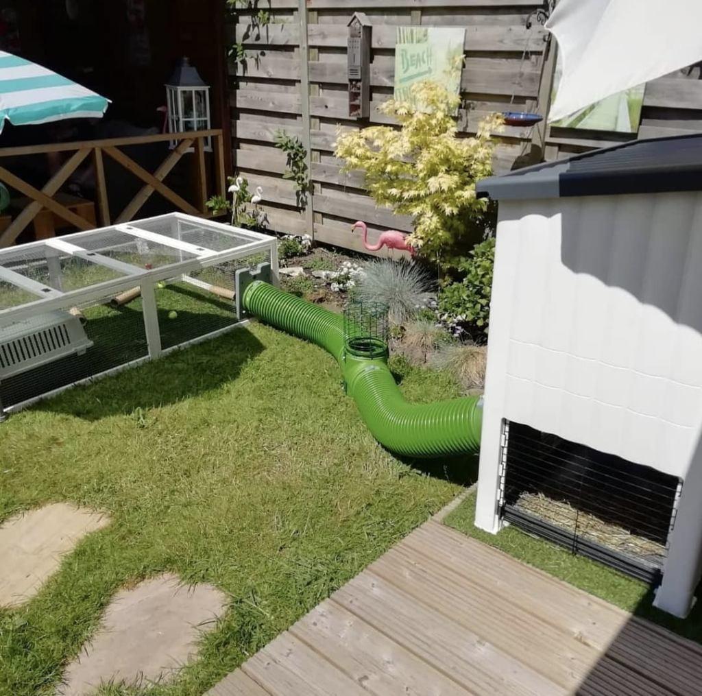 Konijnenhok met buizen, Dieren en Toebehoren, Knaagdieren en Konijnen | Hokken en Kooien, Ophalen, 90 cm of meer, Konijn, Hok