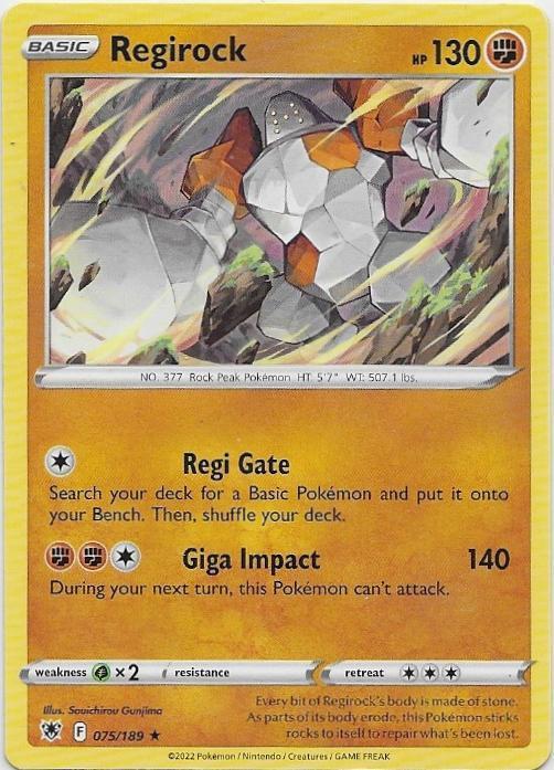 Astral Radiance,  Regirock [rare] 75/196, Verzenden, Nieuw, Losse kaart