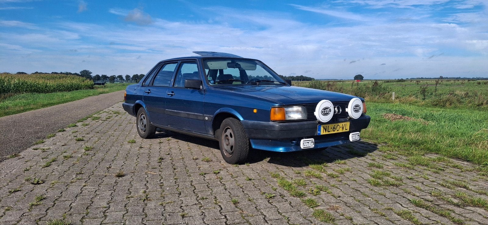 Audi 80 1.8 1985 Wegenbelastingvrij, Nieuwe APK, Voorwielaandrijving, 4 cilinders, Blauw, Origineel Nederlands