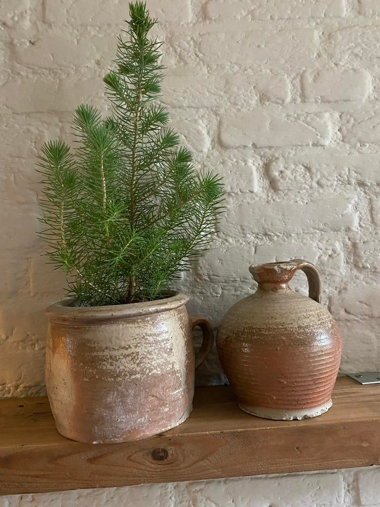 Oude Franse pot en kruikje, Ophalen of Verzenden