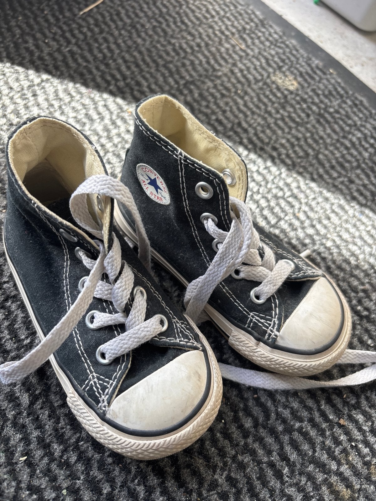 All Stars Converse Zwart Maat 22, Jongen of Meisje, Schoenen, Ophalen of Verzenden, Zo goed als nieuw