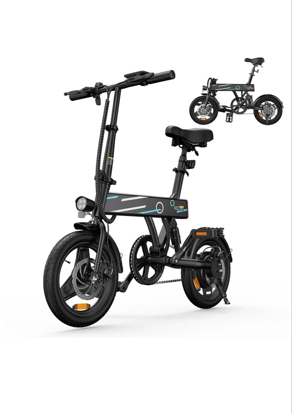 NIEUW ! Opvouwbare Elektrische Fatbike - 14 Inch - Zwart, Overige merken, Minder dan 30 km per accu, Nieuw, Ophalen of Verzenden