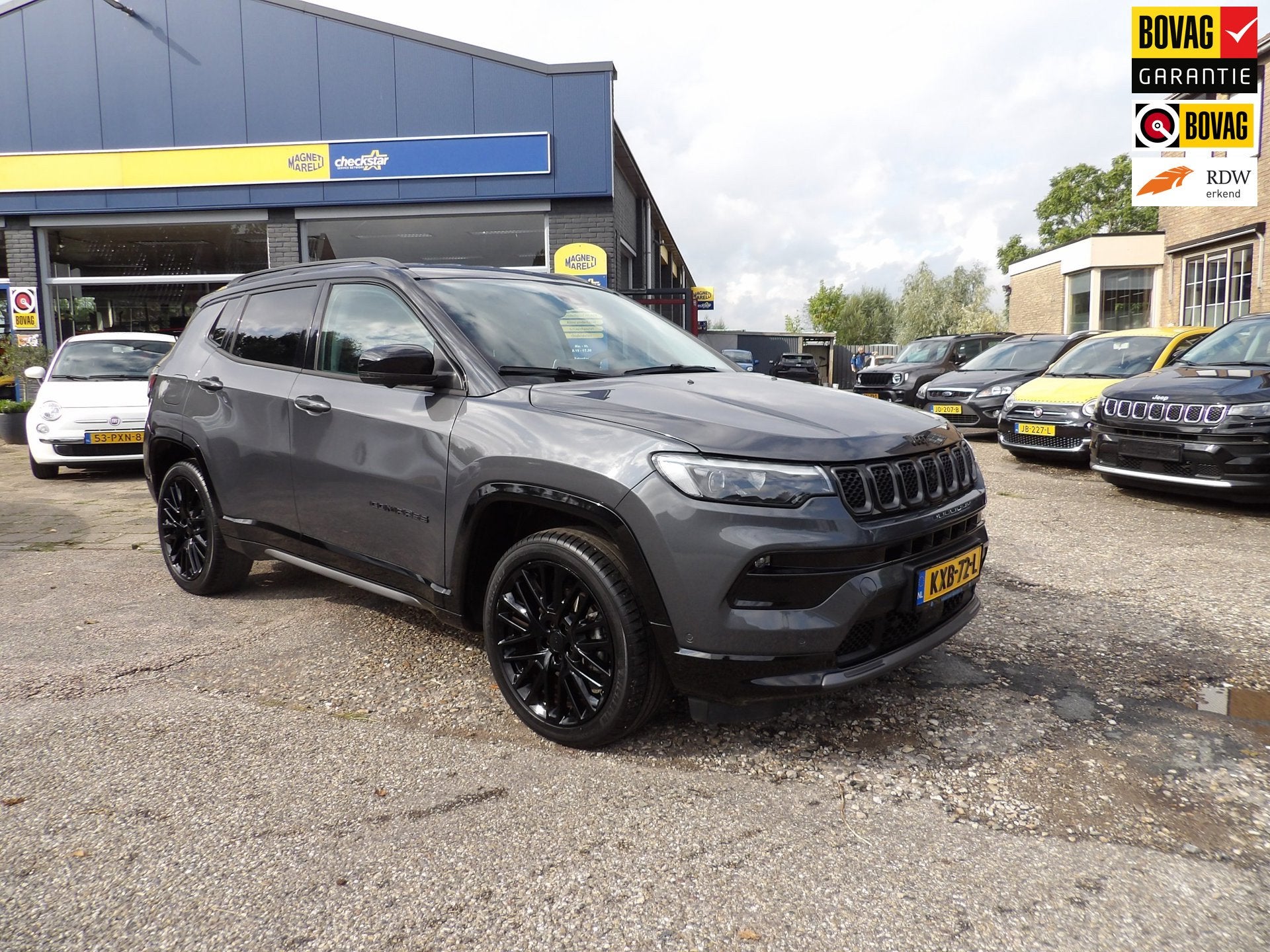 Jeep Compass 1.5T e-Hybrid S / Rijklaarprijs, 12 maanden, Gebruikt, Zwart, 4 cilinders