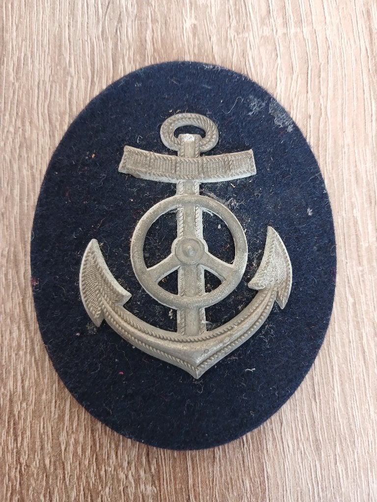 Kriegsmarine Laufbahnabzeichen Kraftfahrmaat, Verzamelen, Ophalen of Verzenden, Marine, Duitsland, Embleem of Badge