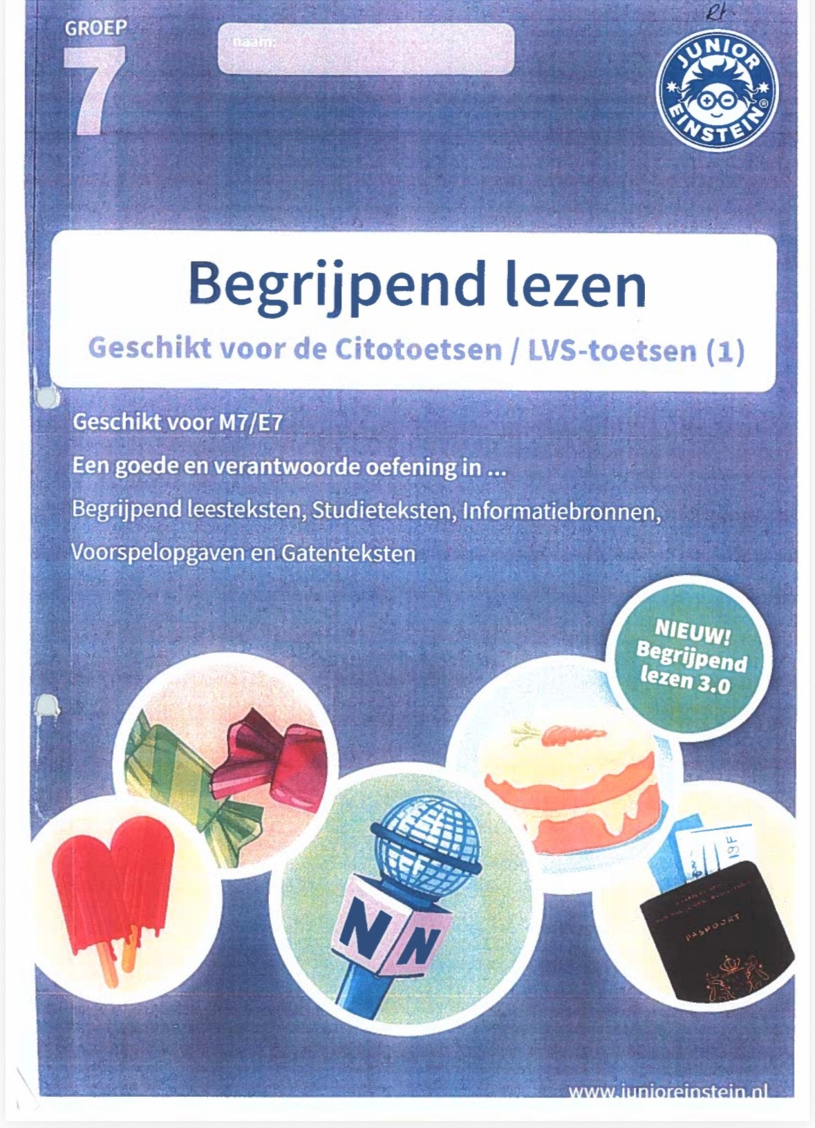 Junior Einstein groep 7 begrijpend lezen:deel 1 en deel 2, Boeken, Ophalen, Nieuw, Overige niveaus, Nederlands