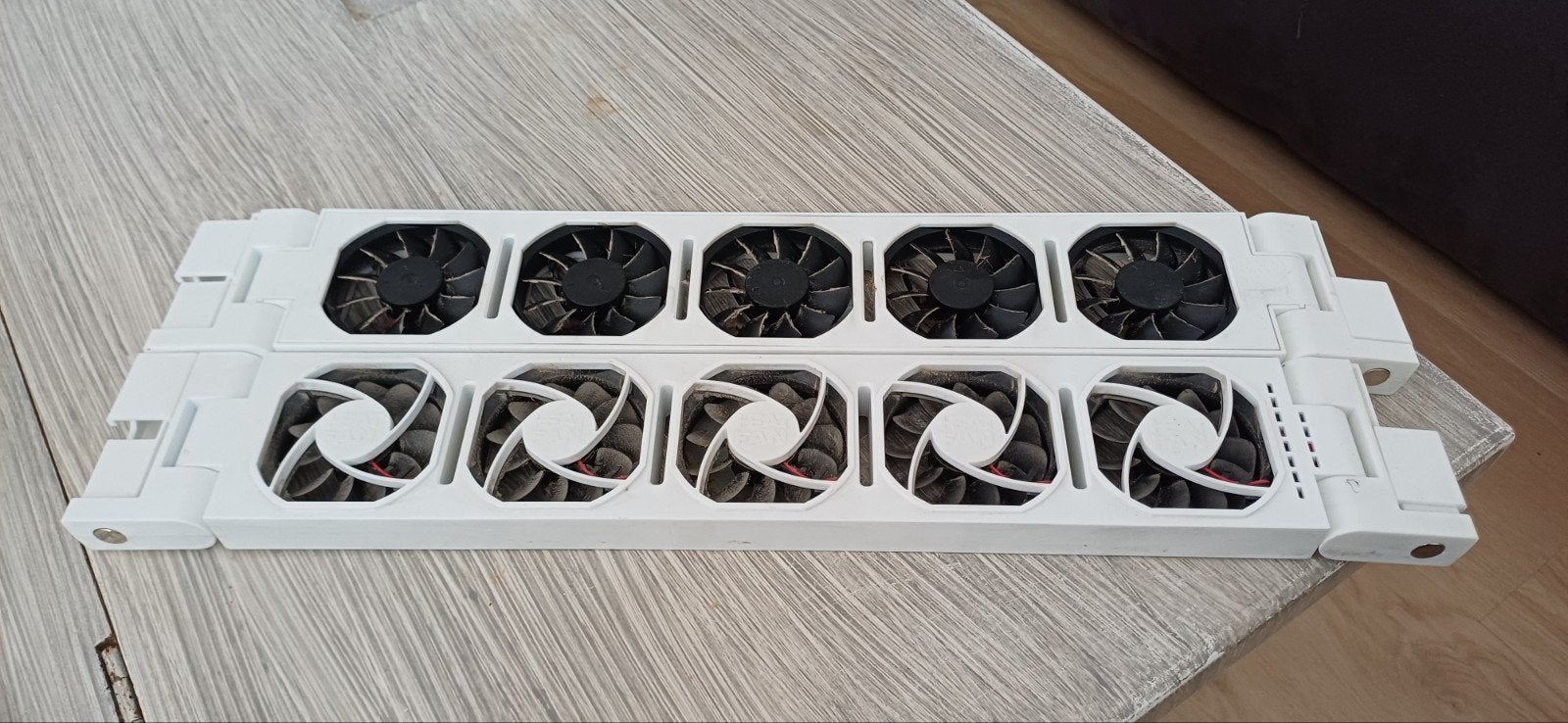 Heatfan 2x koppelbaar met verlengsnoer, Ophalen of Verzenden, Gebruikt