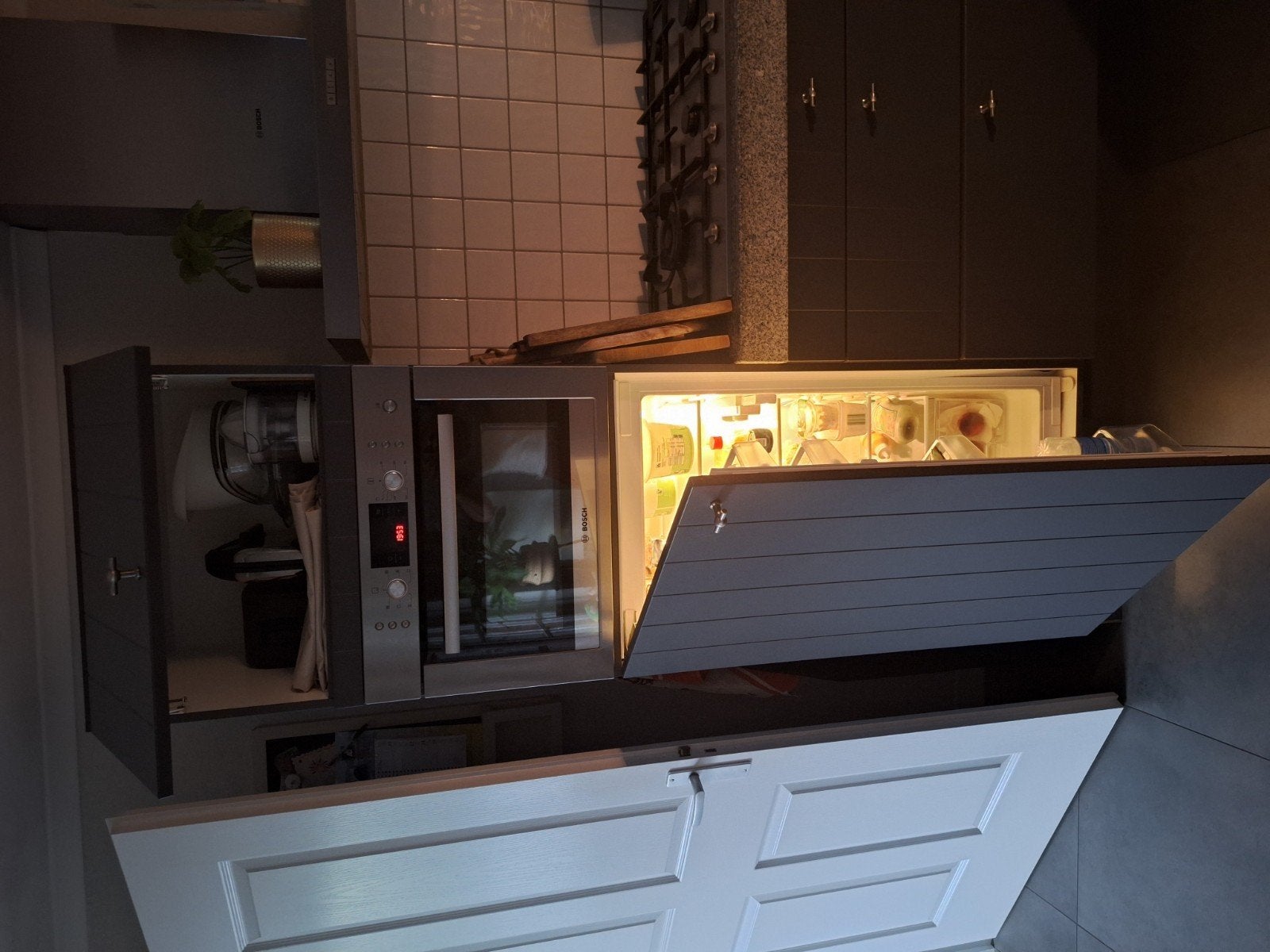 mooie antraciete keuken. gratis ophalen te halen., Ophalen, Hoekkeuken